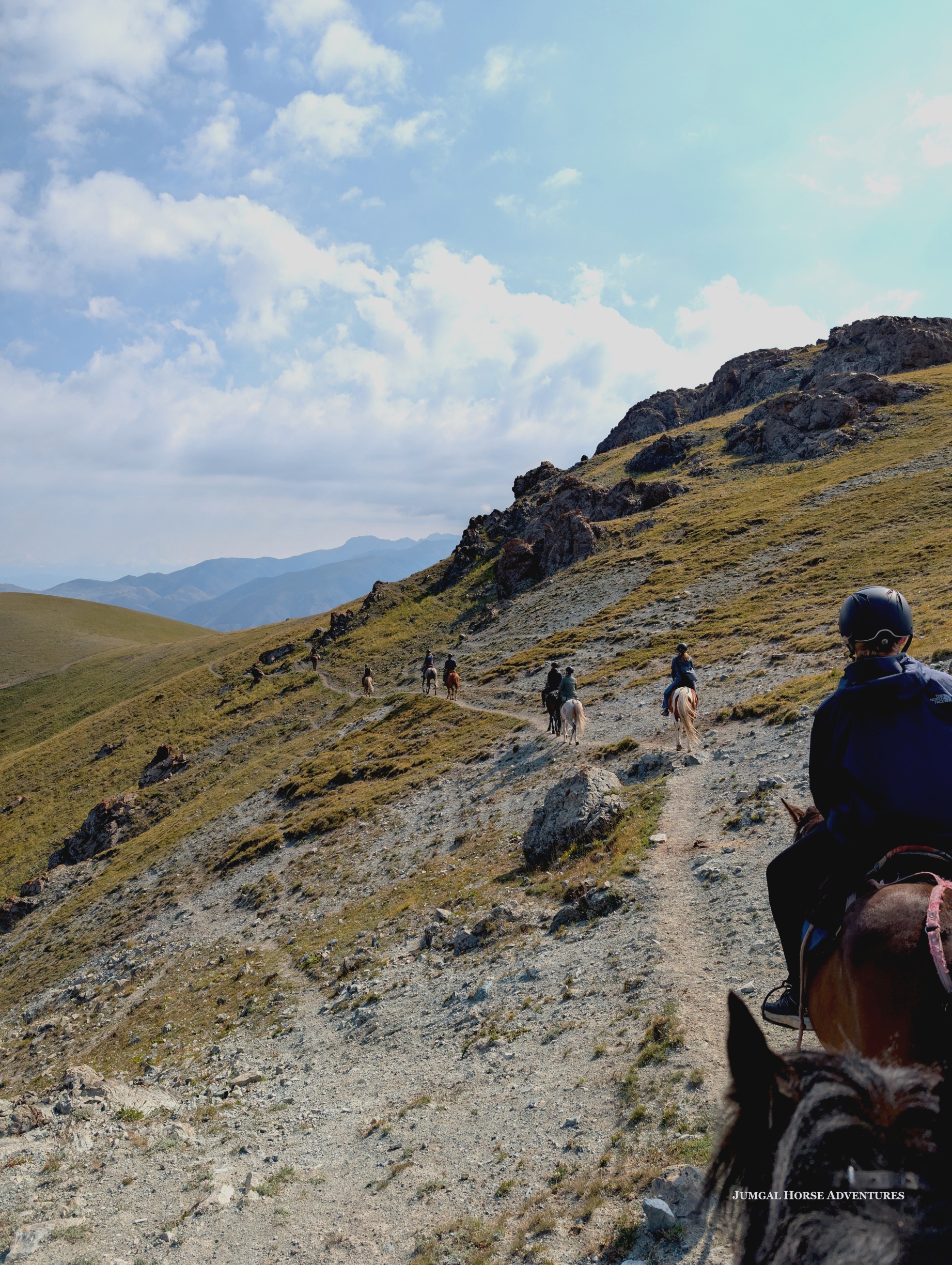 Pass runter reiten